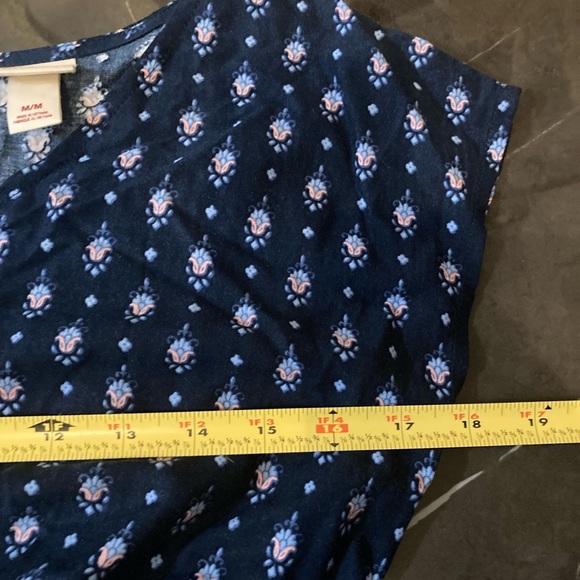 Mossimo Supply Co. Blue and Pink Midi Dress Women’s Size Medium | boho - Picture 10 of 11